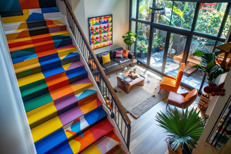 Comment transformer un escalier ordinaire en un chef-d&rsquo;œuvre de décoration grâce à la peinture ?