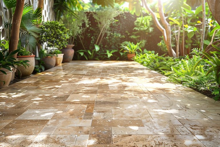 Pourquoi choisir le travertin pour votre aménagement extérieur ?