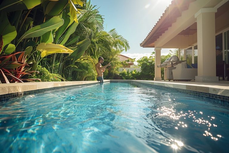Pourquoi opter pour une piscine semi-enterrée en béton ?